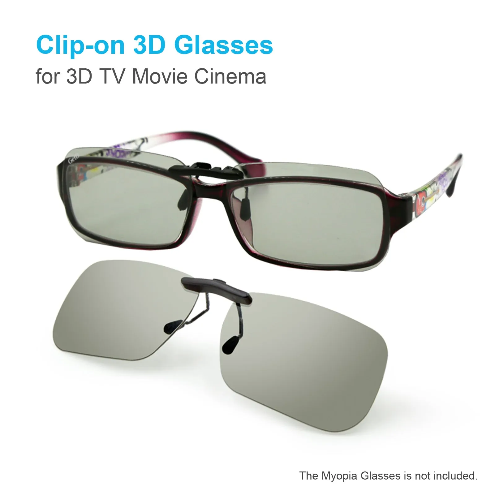 Clip-on 3D Glasses