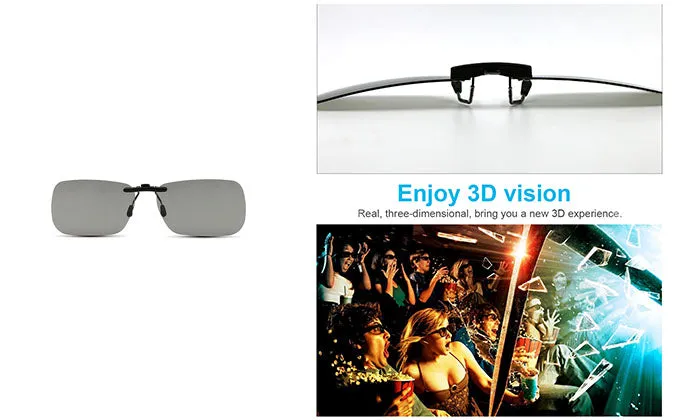 Clip-on 3D Glasses