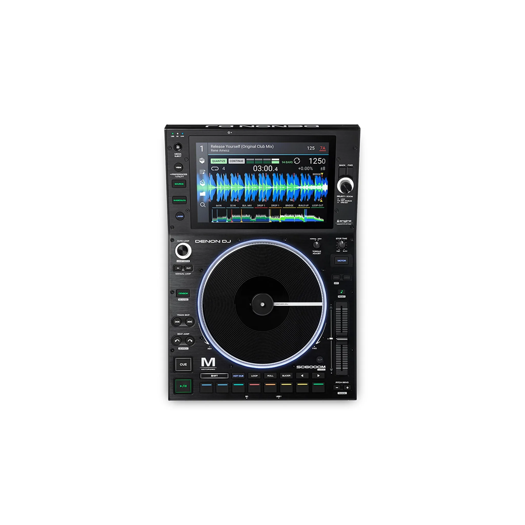 Denon DJ SC6000M Prime Professional DJ Media Player with 8.5" Motorized Platter & 10.1" Touchscreen