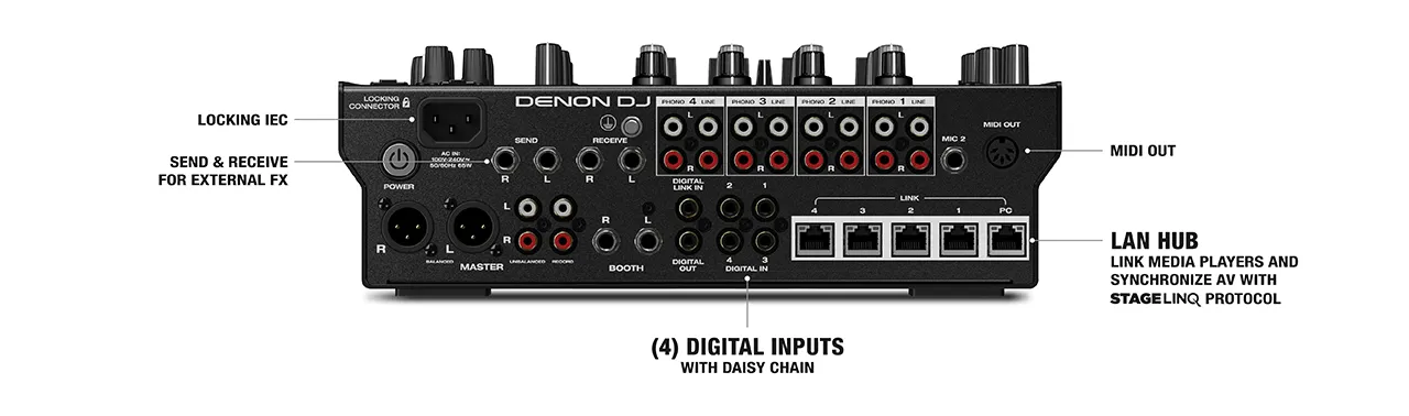 Denon DJ X1850 Prime 4-channel DJ Mixer (Pre-Owned)