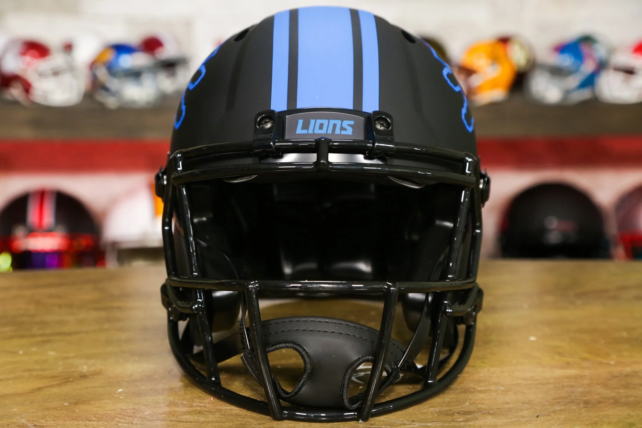 Detroit Lions Riddell Speed Authentic Helmet - Eclipse