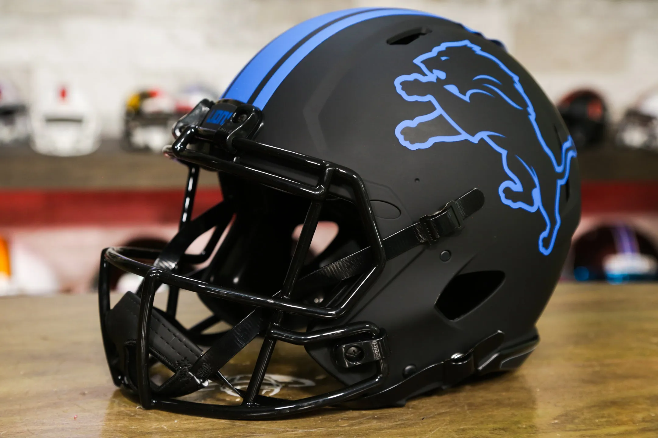 Detroit Lions Riddell Speed Authentic Helmet - Eclipse