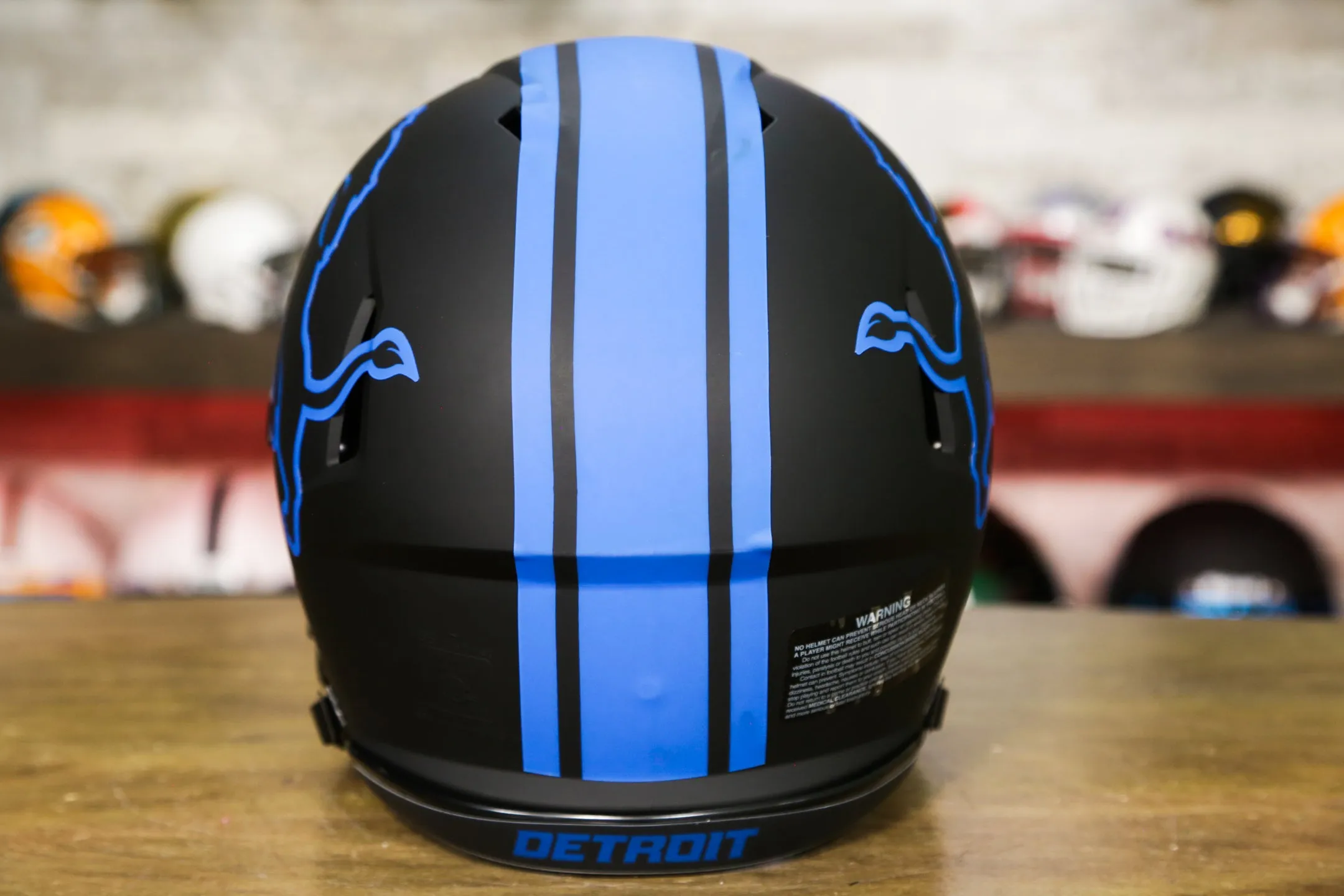 Detroit Lions Riddell Speed Authentic Helmet - Eclipse