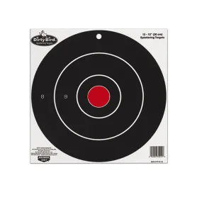 Dirty Bird Paper Targets - 12" Bulls Eye, Splattering Target (Per 100)