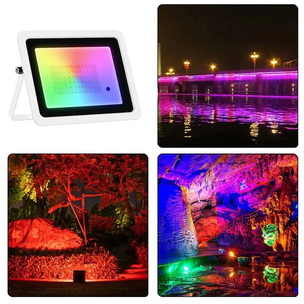 Dynamic RGB Outdoor Flood Light: Illuminate Garden and Events with Colors