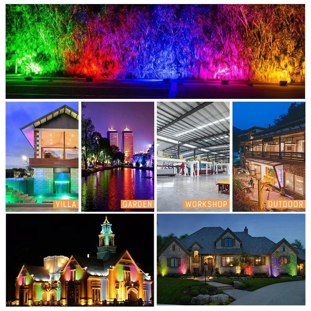 Dynamic RGB Outdoor Flood Light: Illuminate Garden and Events with Colors