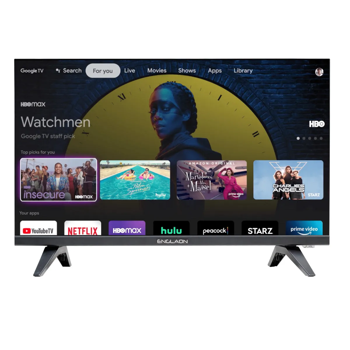 ENGLAON 25’’ Full HD 12V Smart TV With Chromecast & Bluetooth