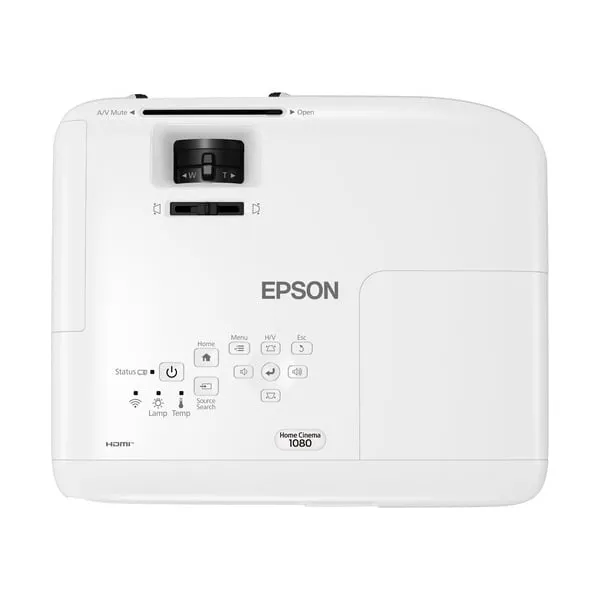 Epson Home Cinema 1080 Projector, white