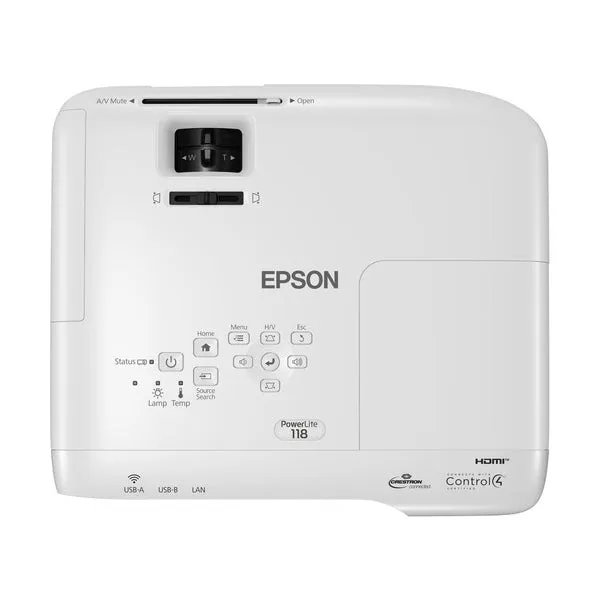 Epson PowerLite 118 projector, white