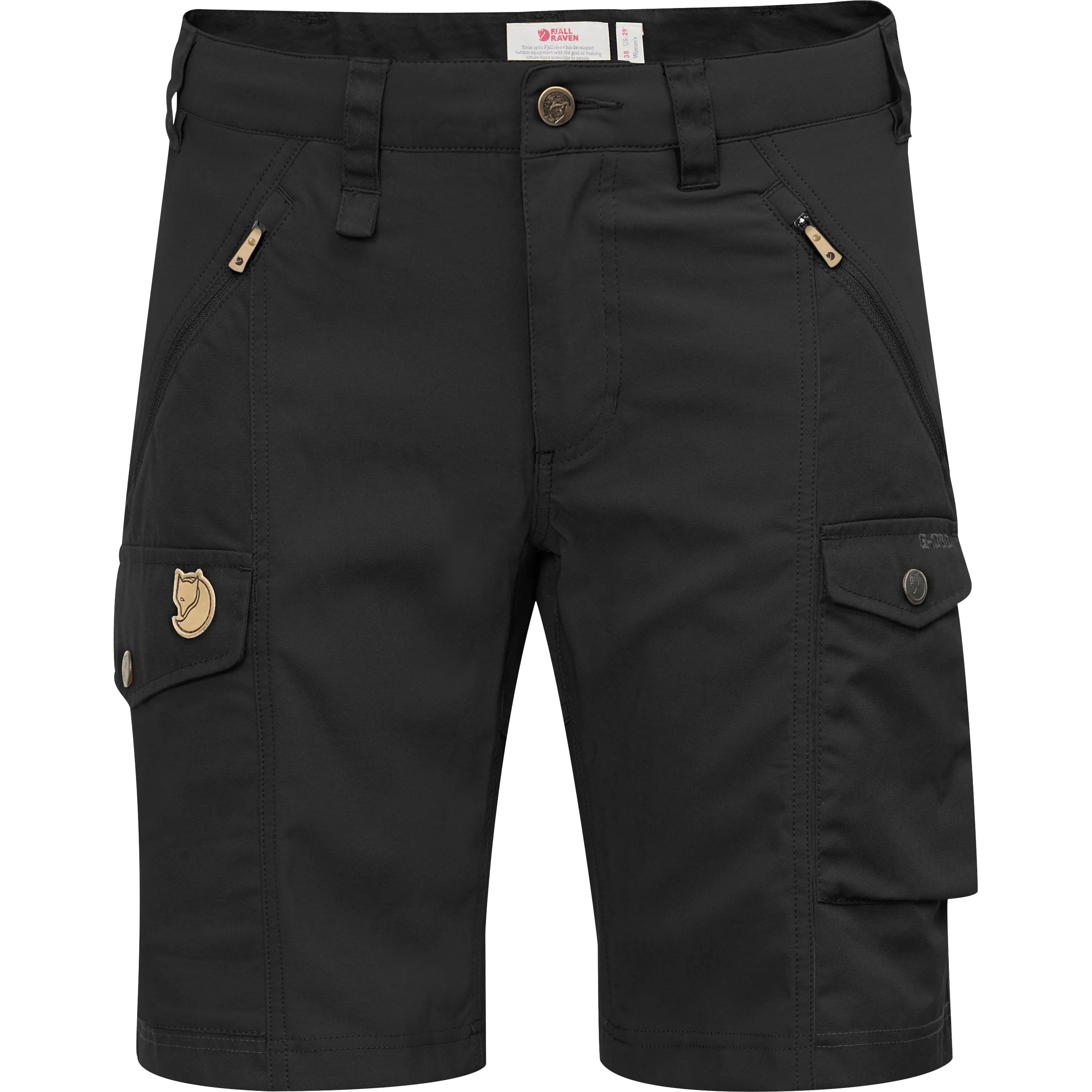 Fjällräven Women&#x27;s Nikka Shorts Curved Black | Buy Fjällräven Women&#x27;s Nikka Shorts Curved Black here | Outnorth