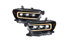Form Lighting Sequential Amber LED Projector Headlights For Tacoma (2016-2023)