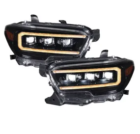 Form Lighting Sequential LED Projector Headlights with Amber DRL | 2023-2016 Toyota Tacoma