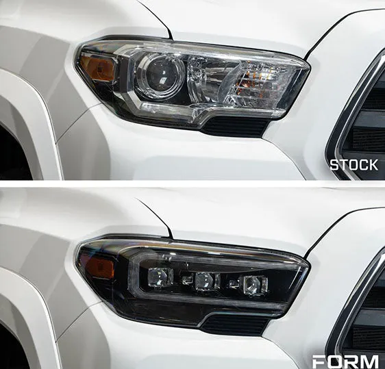 Form Lighting Sequential LED Projector Headlights with Amber DRL | 2023-2016 Toyota Tacoma