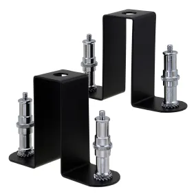 Fotodiox Triple Background Support Bar Set - Triple Bar Holder Brackets for Studio Backdrop Systems