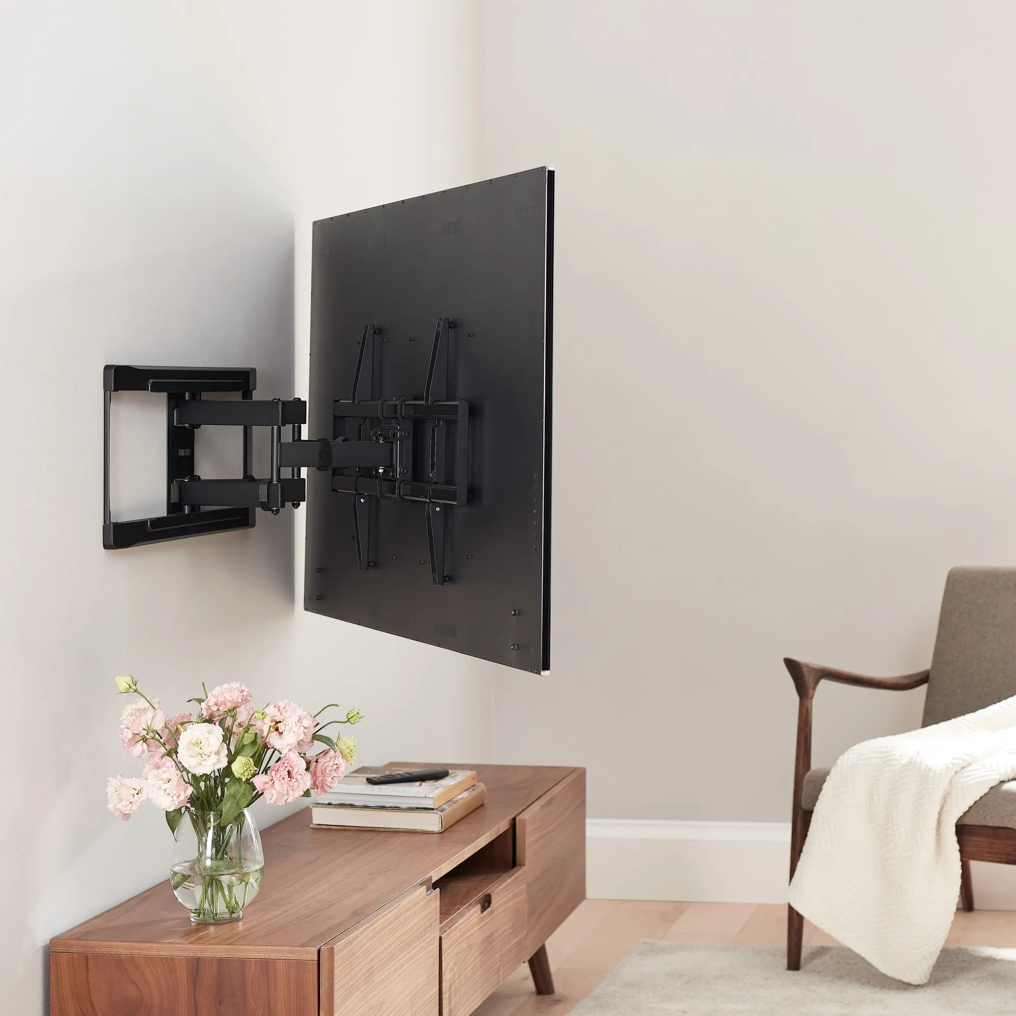 Full Motion TV Wall Mount for 50" to 86" TVs, up to 15° Tilting