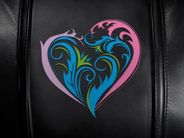 Gaming Chair 100 with Floral Heart Logo Panel
