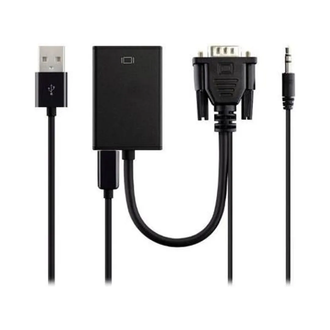 Gbc Konelco VGA-USB/HDMI Converter - Black | 443642
