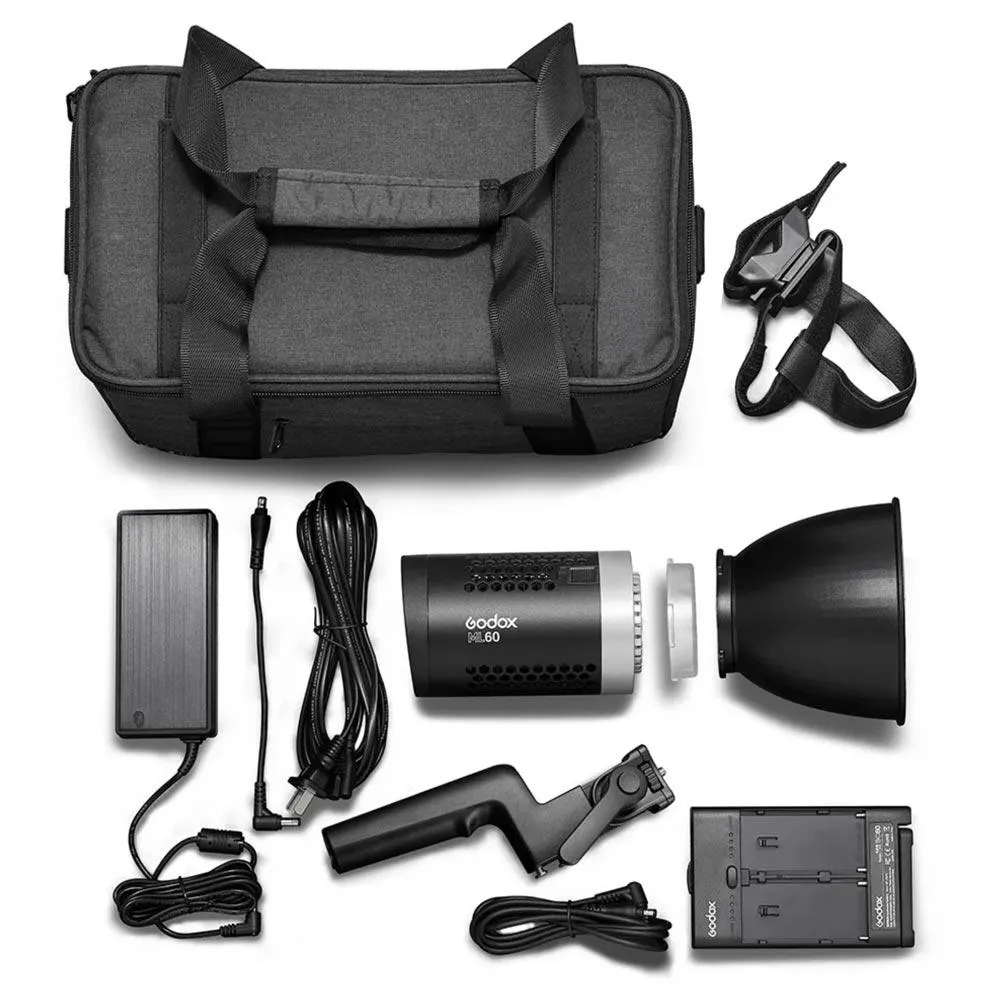 Godox ML60 Portable Continuous LED Light Starter Kit with Softbox and Stand - Bundle