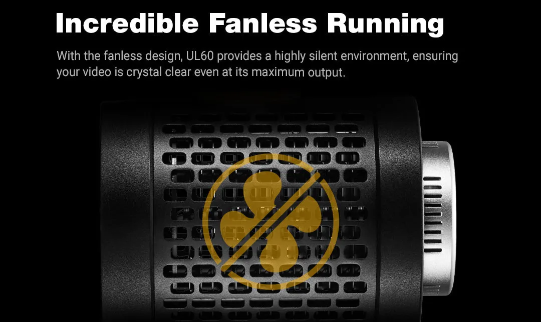 Godox UL-60 5600K Led Video Light with 8 Built Effects and Wireless Control with Godox Light App Support UL60