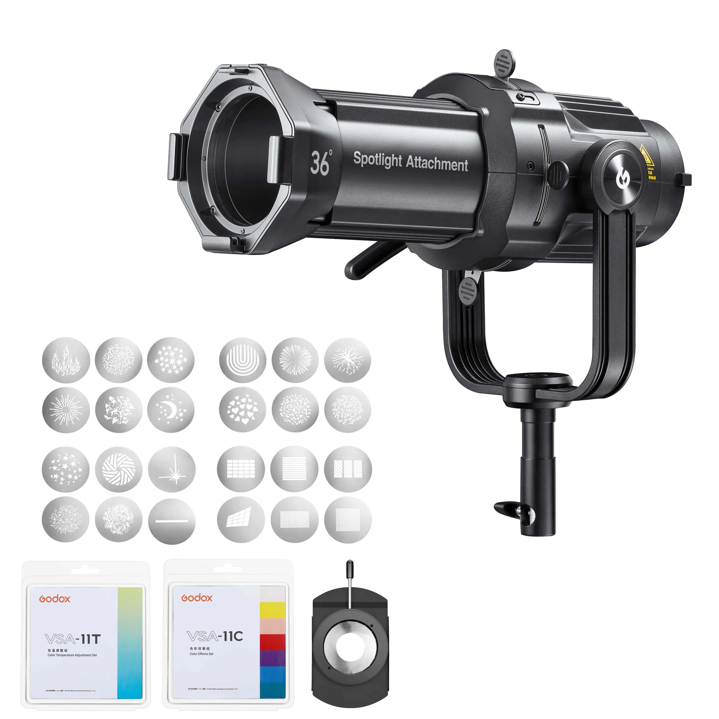 Godox VSA Series Projection Lens Attachment Complete Bundle Kit
