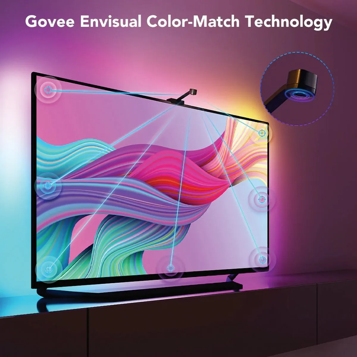 Govee H6199 DreamView T1 Wi-Fi TV Strip Lights (For 75-85 inches TV)(5M)