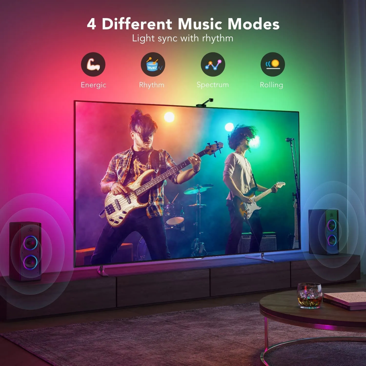 Govee H6199 DreamView T1 Wi-Fi TV Strip Lights (For 75-85 inches TV)(5M)