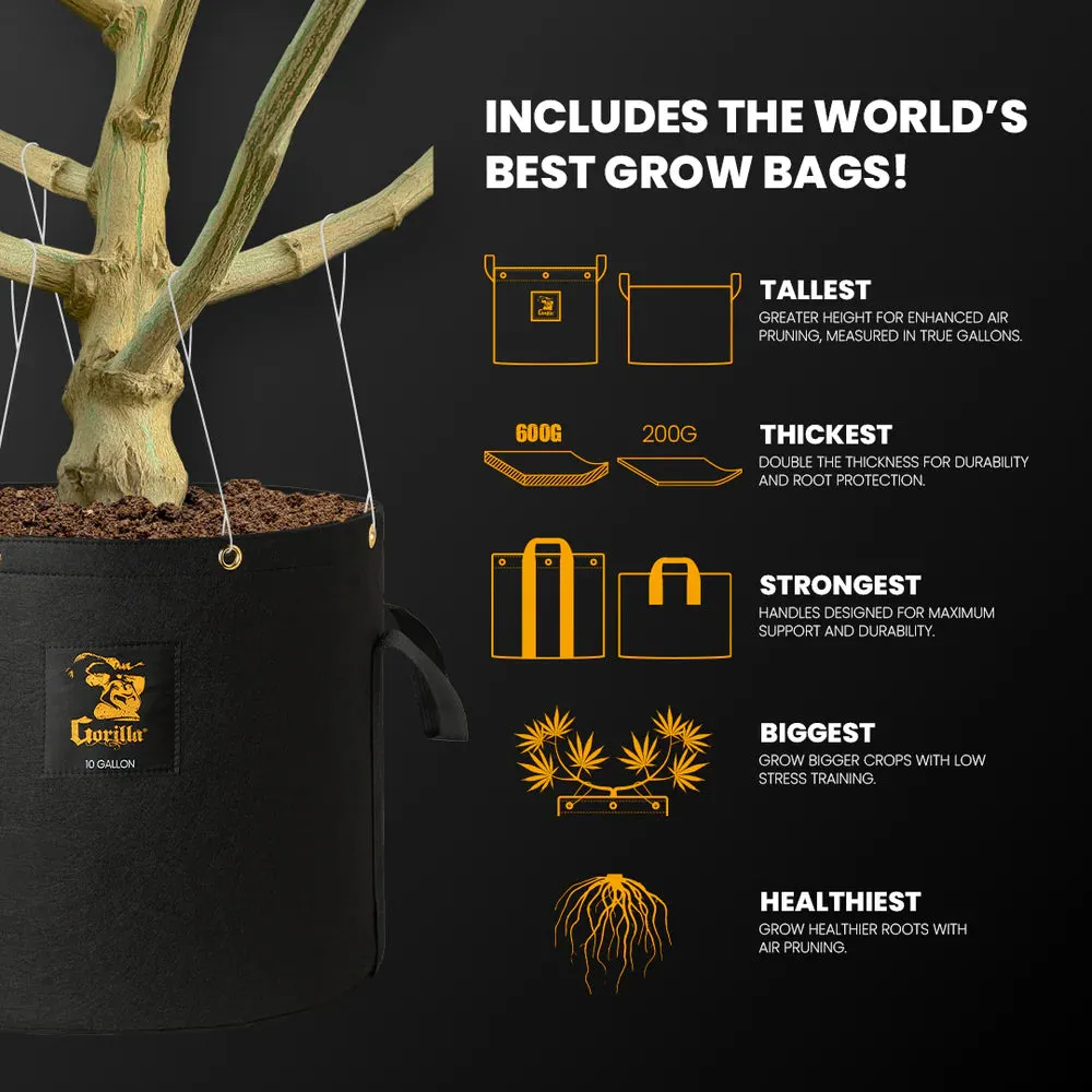 Grow Box - Gorilla 18” x 24” x 30” - Soil