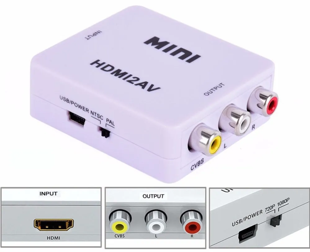 HDMI to RCA Converter Adapter