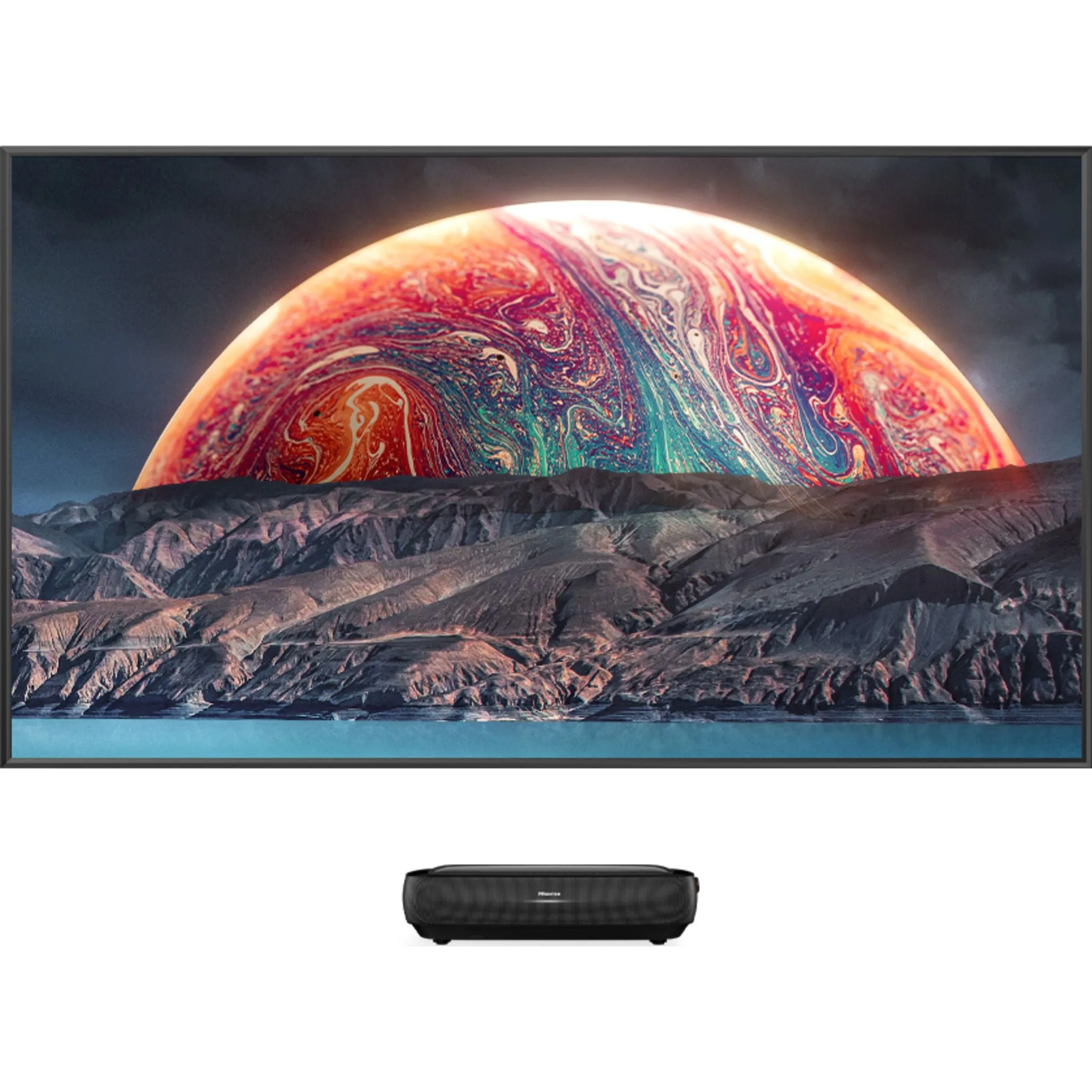 Hisense 100 Laser TV with Screen (100L9G-CINE100A) - Black