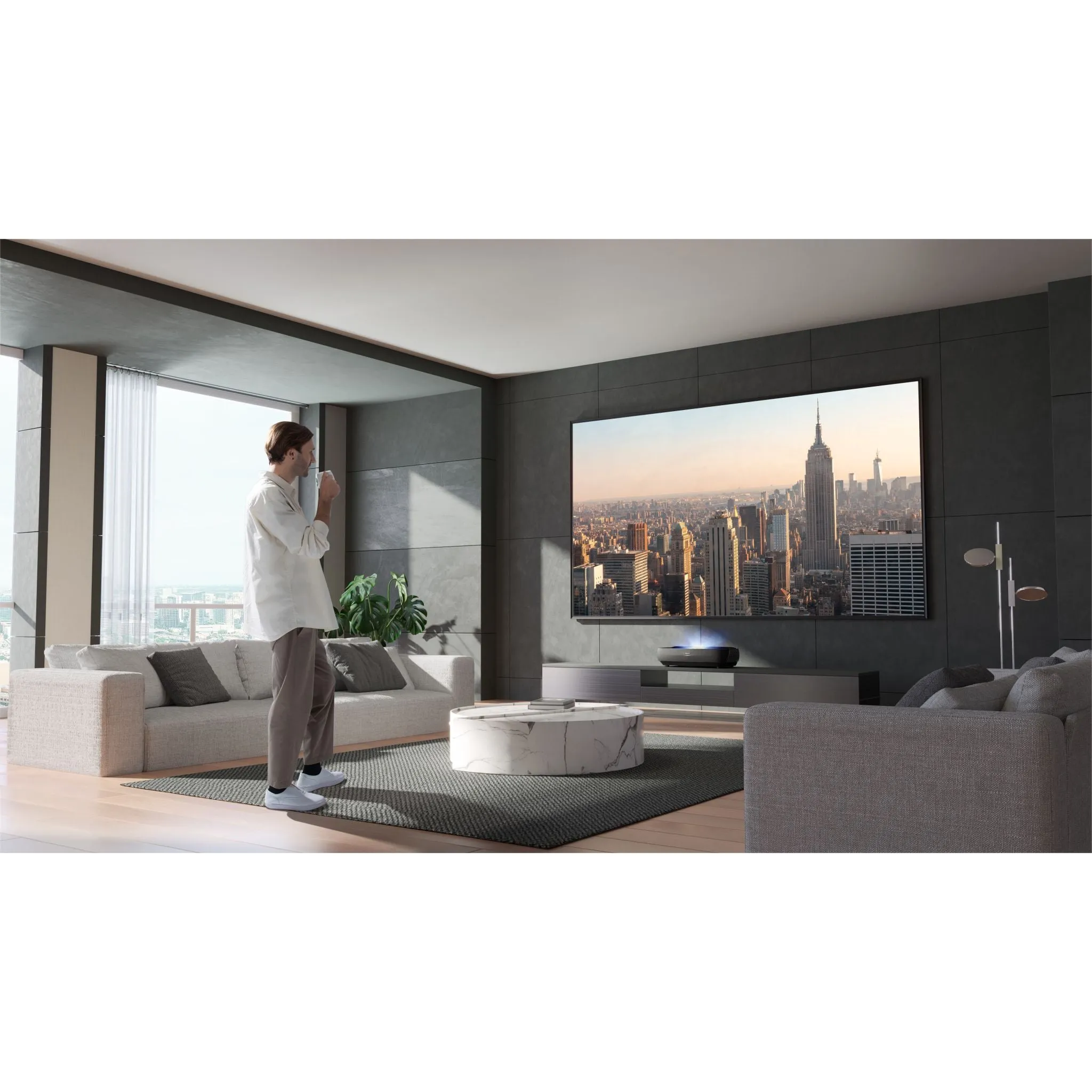 Hisense 100 Laser TV with Screen (100L9H) - Black