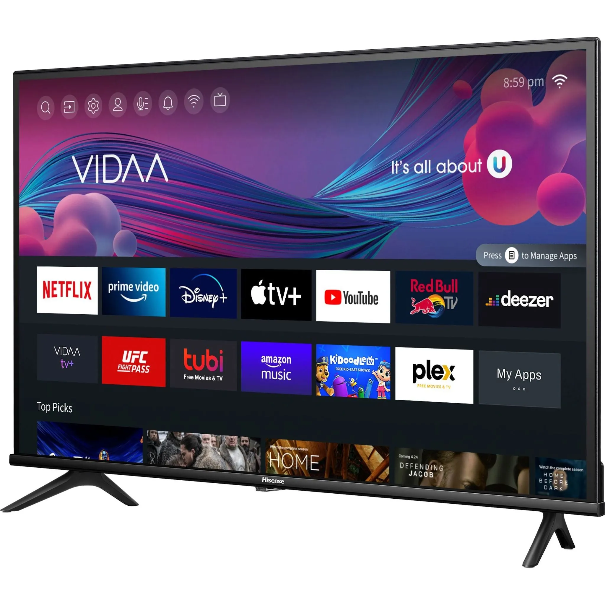 Hisense 32 720p LED TV (32A4KV) - Black