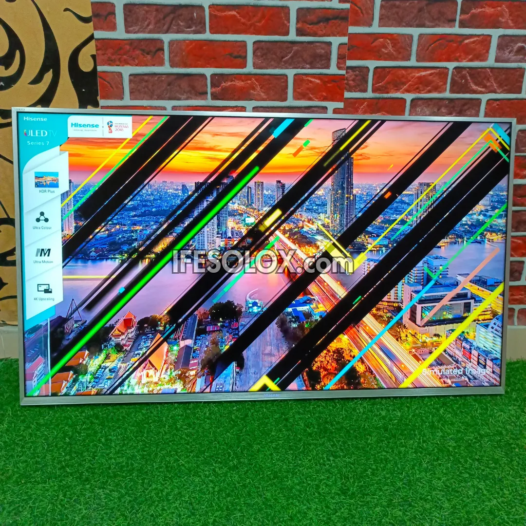 Hisense 50 Inch 50N7 ULED Quantum Dot Smart 4K UHD ULED TV with Bluetooth, Miracast - Foreign Used