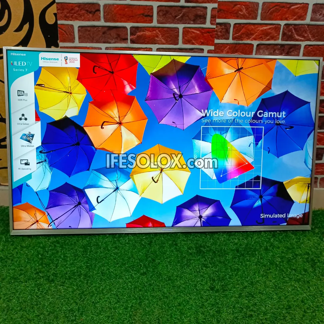 Hisense 50 Inch 50N7 ULED Quantum Dot Smart 4K UHD ULED TV with Bluetooth, Miracast - Foreign Used