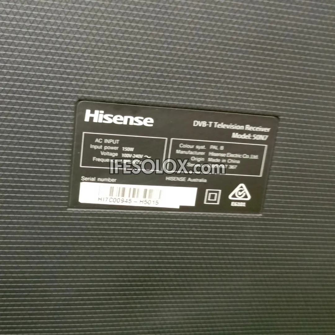 Hisense 50 Inch 50N7 ULED Quantum Dot Smart 4K UHD ULED TV with Bluetooth, Miracast - Foreign Used