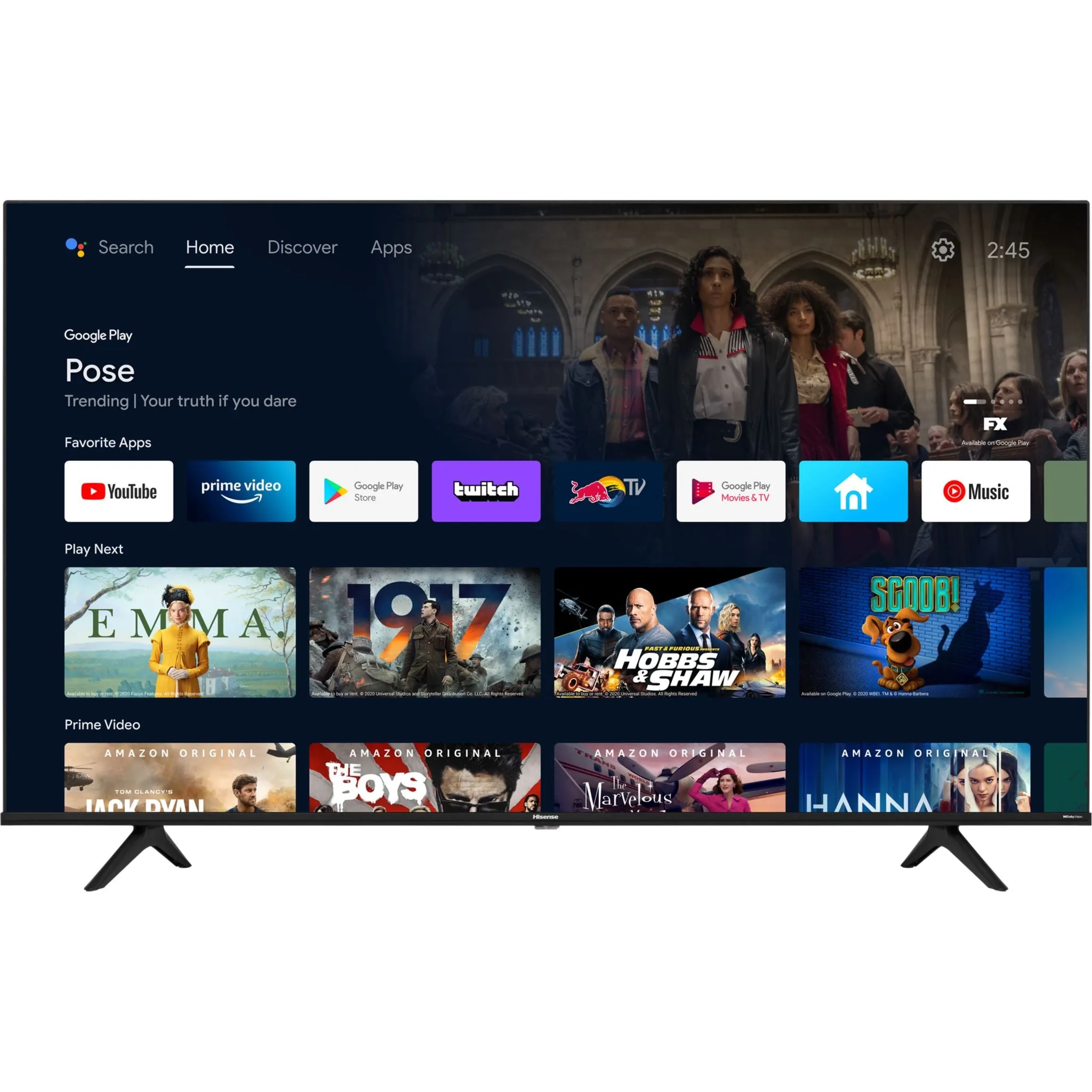 Hisense 65 4K UHD SMART (65A68G) - Black