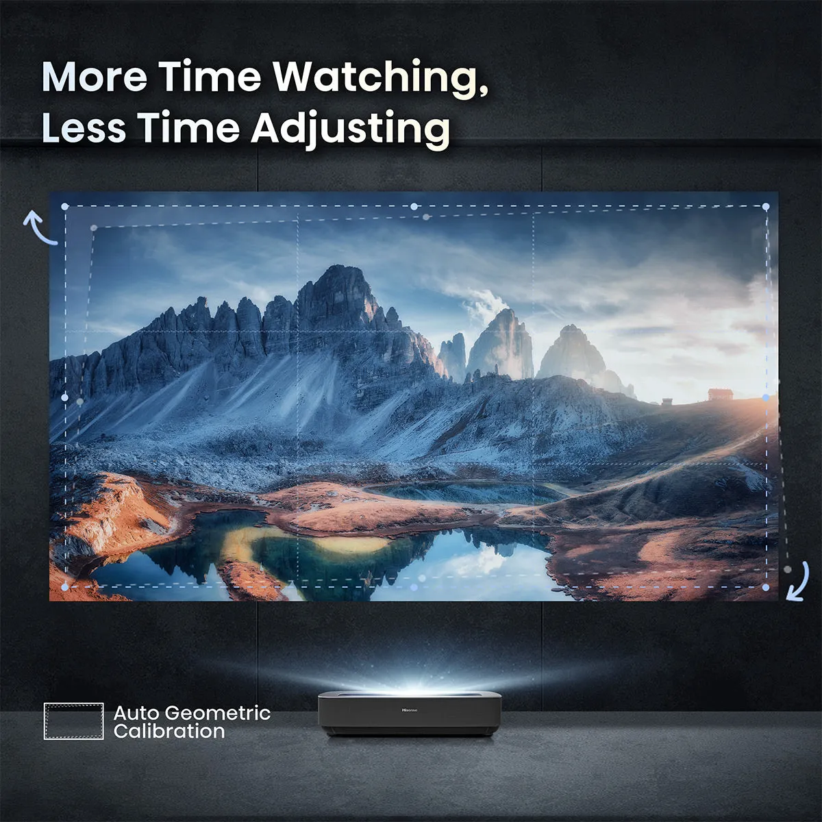 Hisense PL1 X-Fusion 4K Ultra Short Throw Laser Cinema Projector with Dolby Vision, Dolby Atmos, & Google TV
