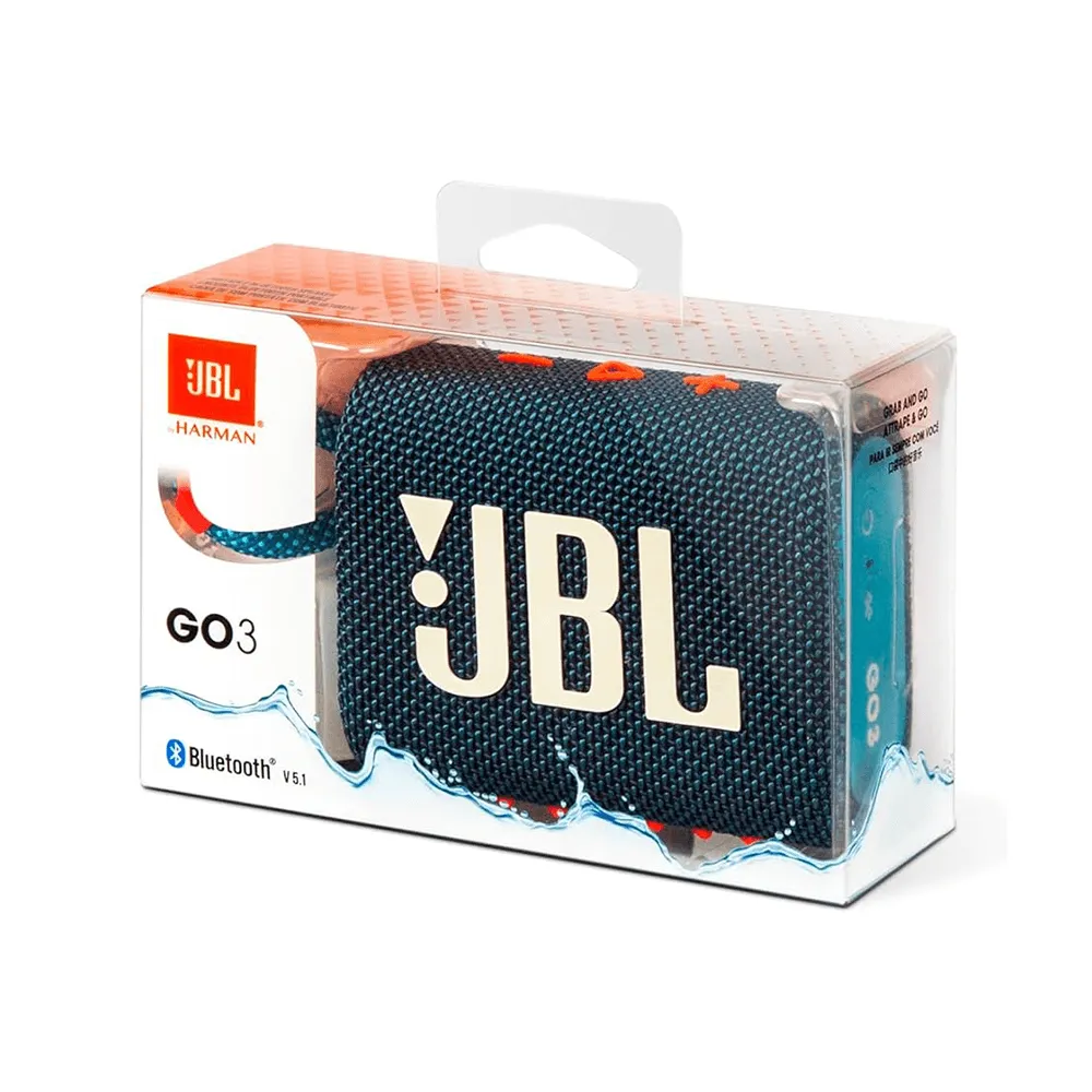 JBL Go 3 Waterproof Portable Bluetooth Speaker