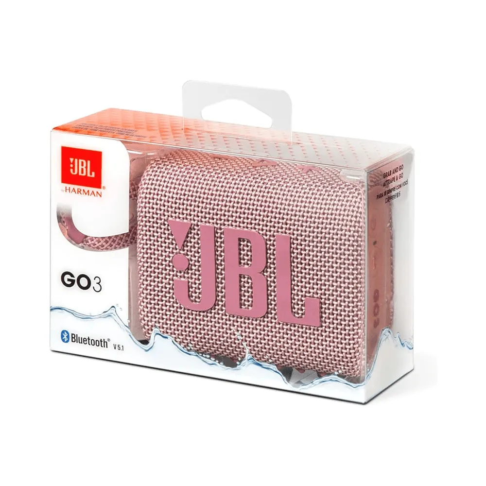 JBL Go 3 Waterproof Portable Bluetooth Speaker
