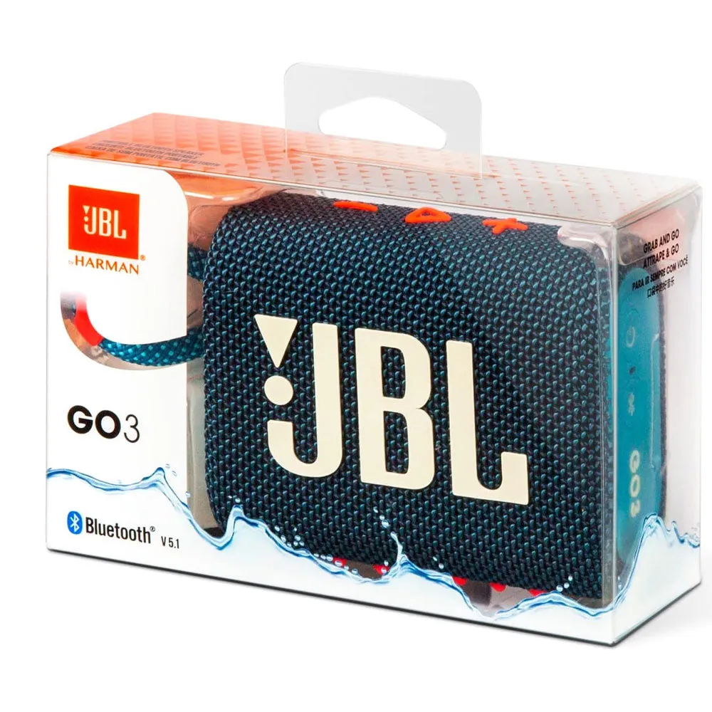 JBL Go 3 Waterproof Portable Bluetooth Speaker