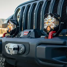 Jeep JL/JT LP6 Pro Bumper Light Kit - Jeep 2020-22 Gladiator; 2018-22 Wrangler JL; NOTE: w/ OE Steel Bumper