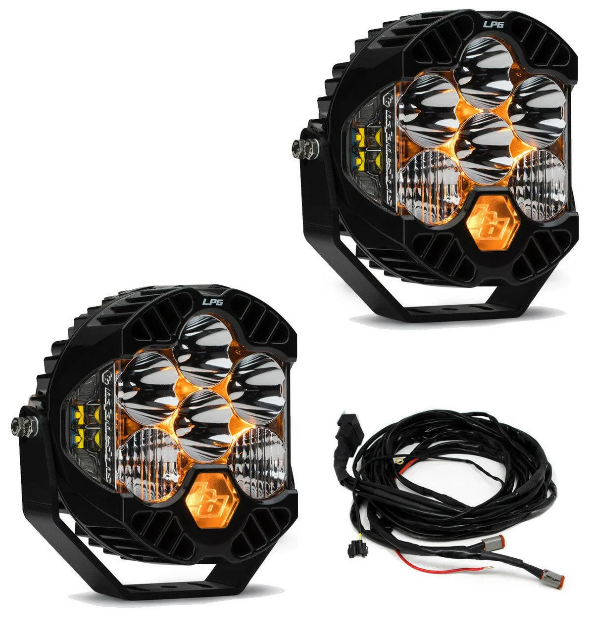 Jeep JL/JT LP6 Pro Bumper Light Kit - Jeep 2020-22 Gladiator; 2018-22 Wrangler JL; NOTE: w/ OE Steel Bumper