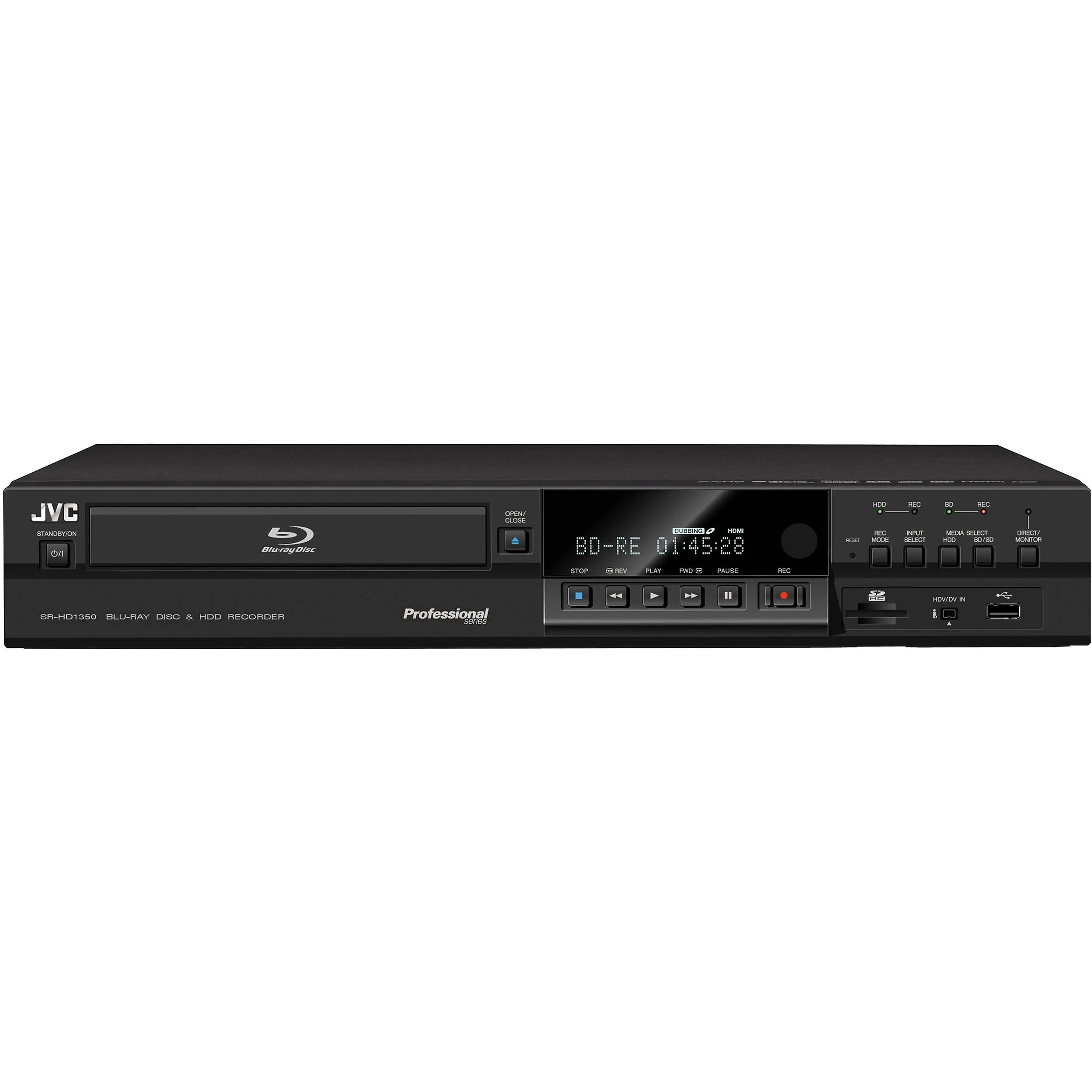 JVC SR-HD1350US Blu-ray Disc HDD Recorder -Used