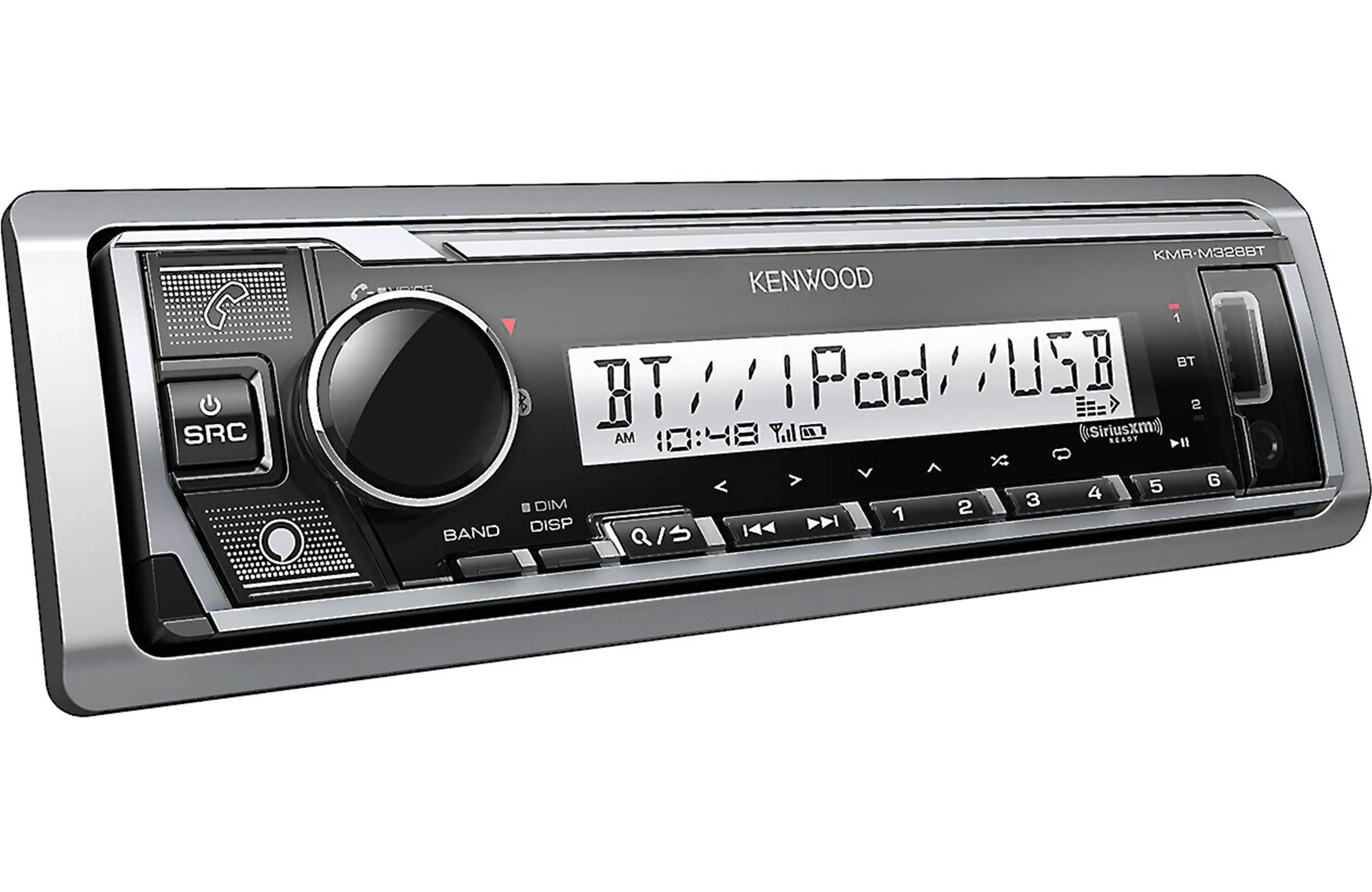 Kenwood KMR-M328BT Marine/Motorsports Digital Media Receiver with Bluetooth