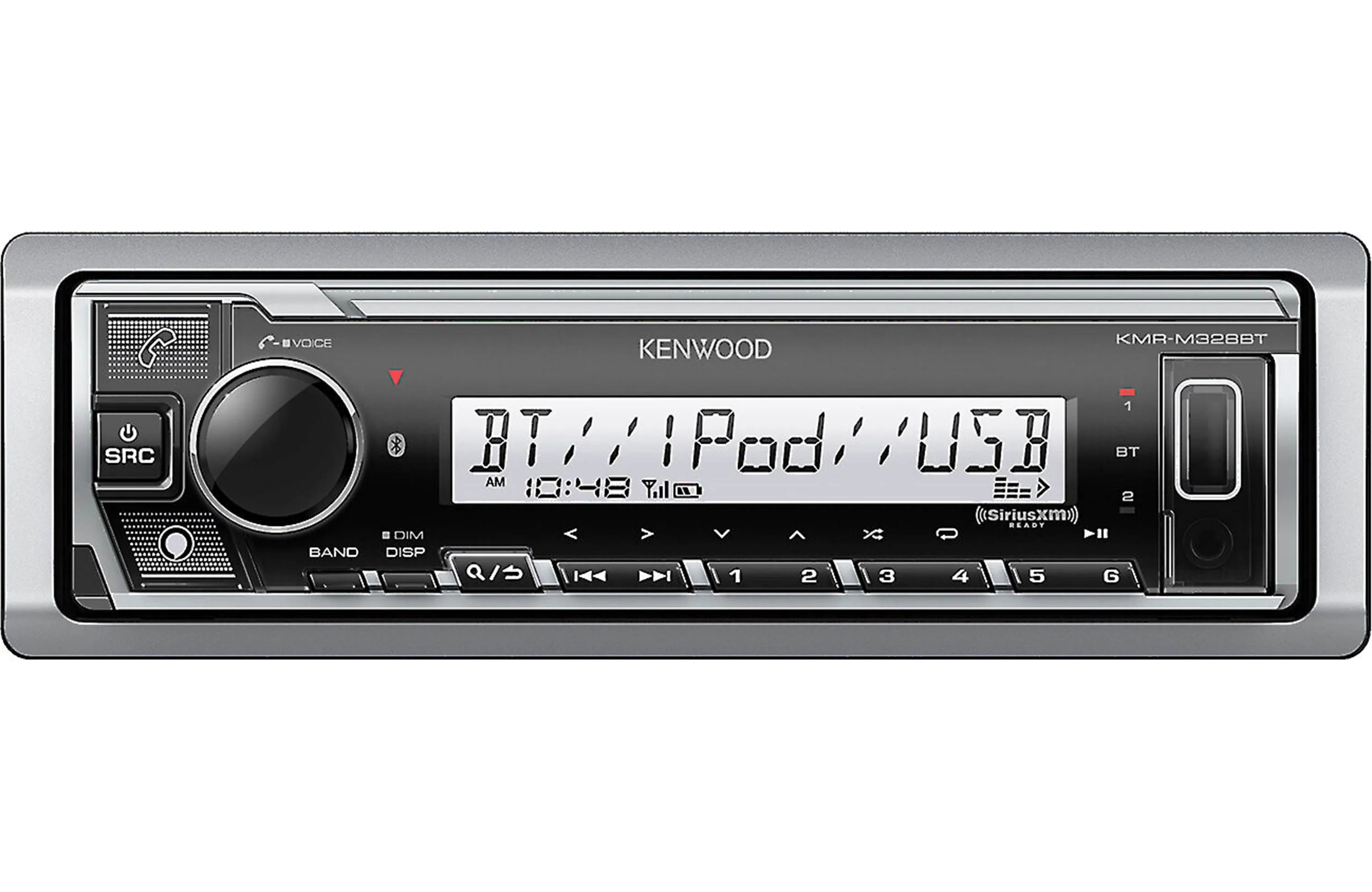 Kenwood KMR-M328BT Marine/Motorsports Digital Media Receiver with Bluetooth