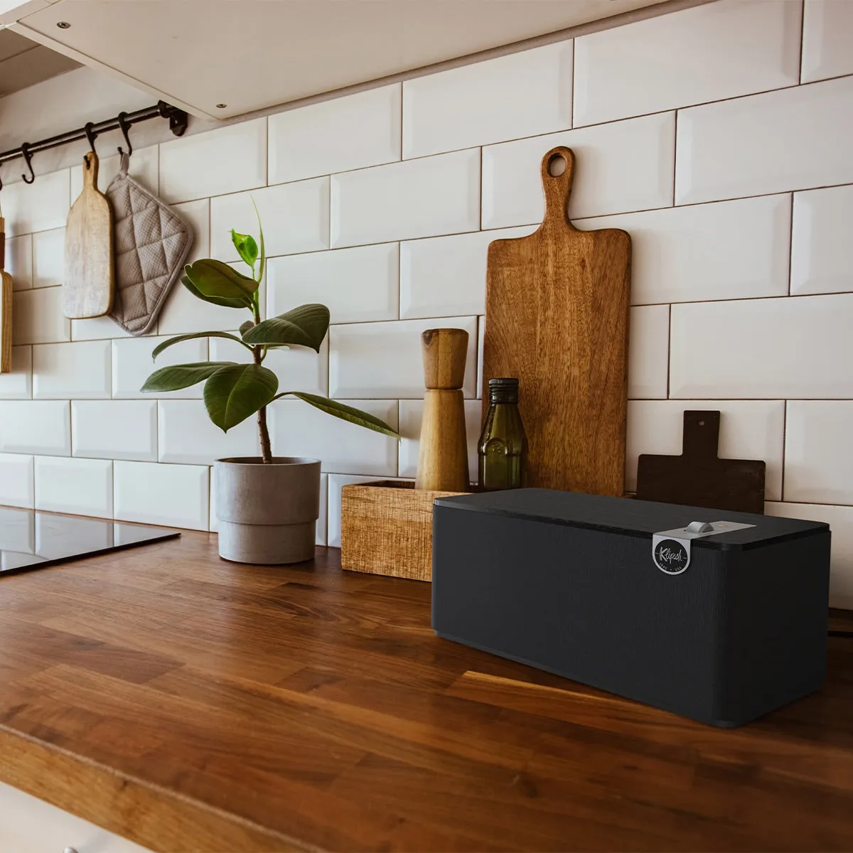Klipsch The Three Plus Premium Bluetooth Speaker with Phono and Optical Inputs (Matte Black)
