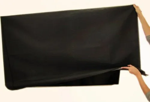Large Flat Screen TV (70") Marine Grade Nylon Dust Black Color Cover (70" Cover - 63" x 4" x 38.5")