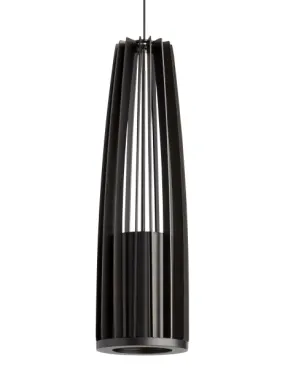 LED Pendant from the Evox Collection in Antique Bronze Finish by Visual Comfort Modern