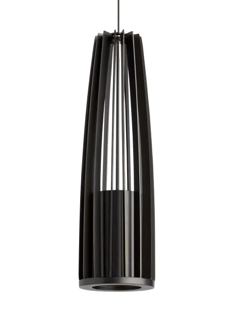LED Pendant from the Evox Collection in Antique Bronze Finish by Visual Comfort Modern