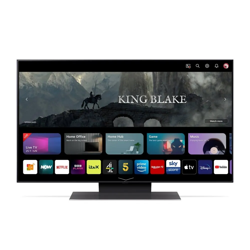 LG 43UR91006LA (2023) LED HDR 4K Ultra HD Smart TV, 43 inch with Freeview Play/Freesat HD, Ashed Blue