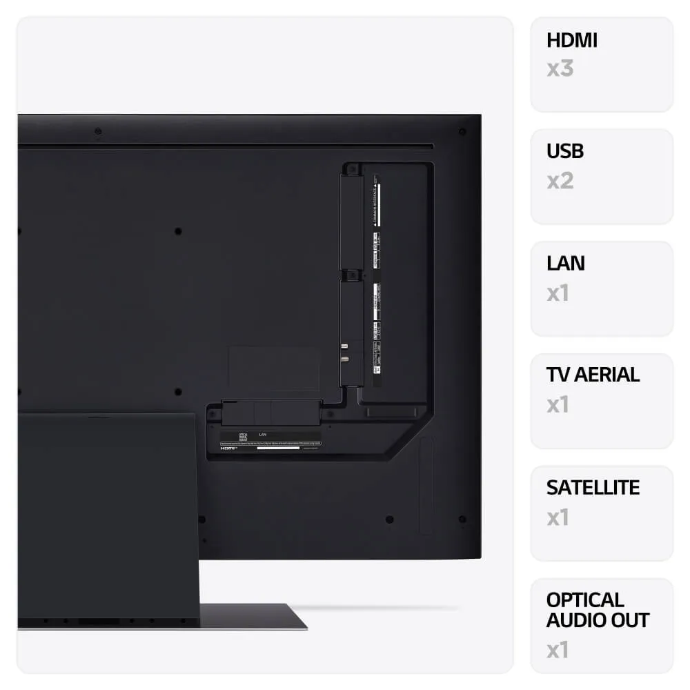 LG 43UR91006LA (2023) LED HDR 4K Ultra HD Smart TV, 43 inch with Freeview Play/Freesat HD, Ashed Blue